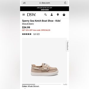 Sperry Sea Ketch Boat Shoe - Kids'